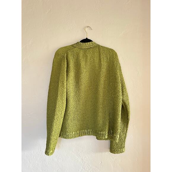 Vintage Donna Torran Green Button up - Picture 4 of 4